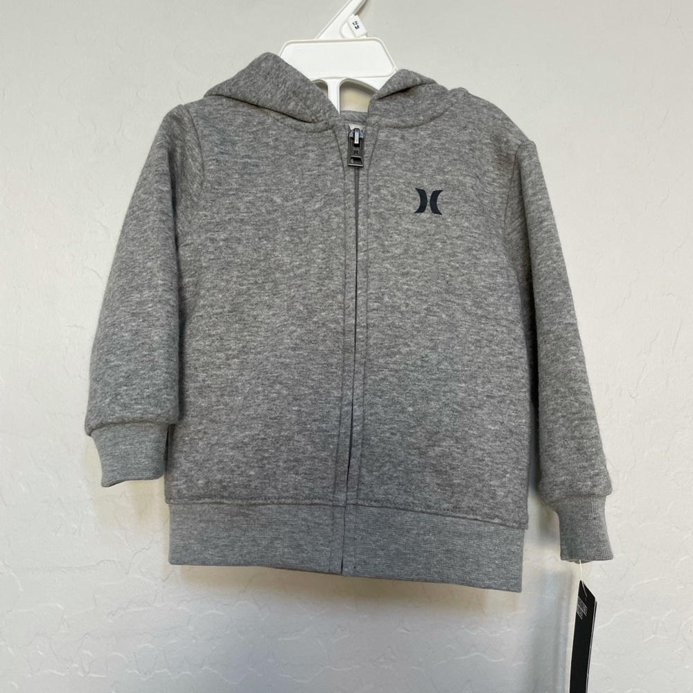 New Hurley zip up hoodie size 12m